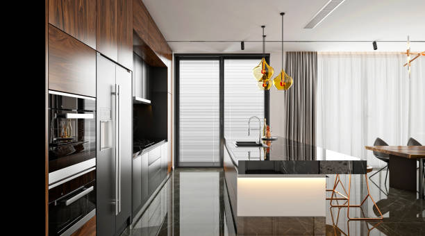 istock 3D Render of Living room 1266645336
