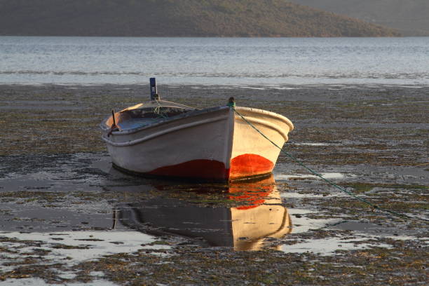 istock fishing boats on the lake. 1266652125