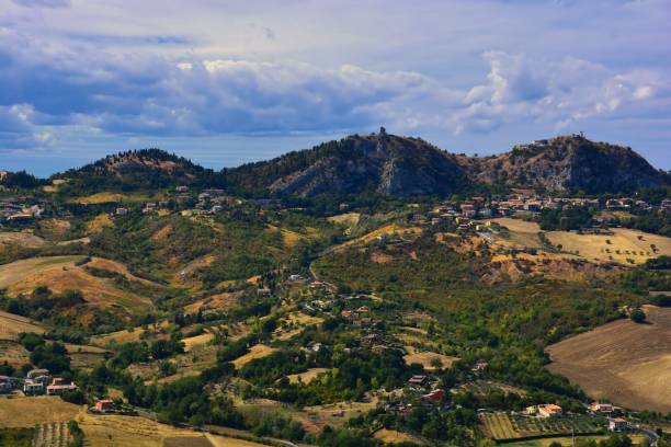 istock Verucchio,Rimini,Emilia-Romagna,Italy-View on the Montefeltro countryside. 1266653296
