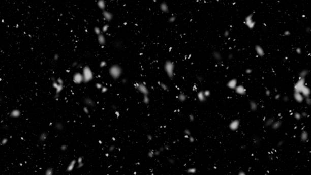 riesiger schneeflocken-schneefall in der nacht - snow wind overlay stock-grafiken, -clipart, -cartoons und -symbole