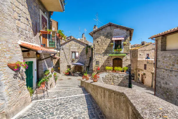 Castelnuovo di Porto, small and beautiful village in the province of Rome, Lazio, Italy.