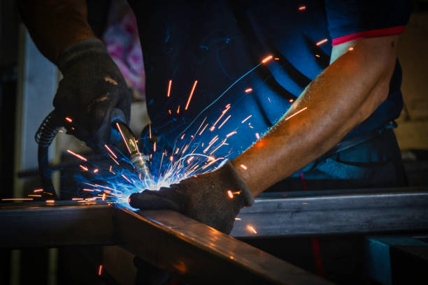 istock Blue Collar Workers- metal welder 1266655786