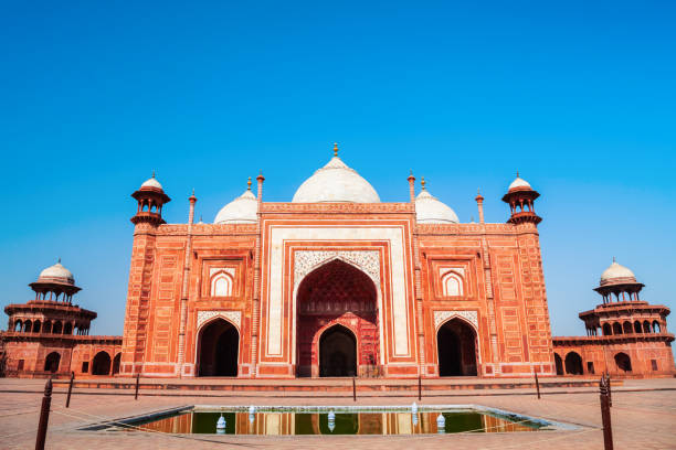 istock Mosque, Taj Mahal outlying building 1266657420