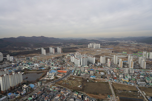 Drone-photographed hospitals, Bongdam, Hwaseong, Gyeonggi-do, Korea