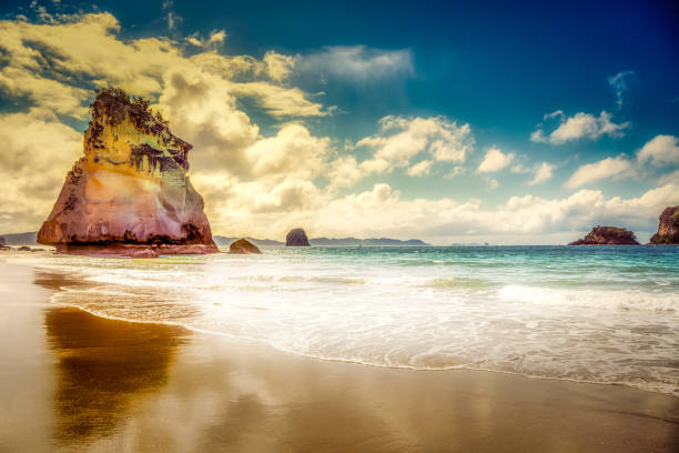 istock Te Hoho Rock in Cathedral Cove 1266672147