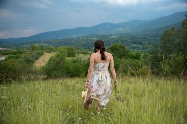 istock Girl at village 1266673114