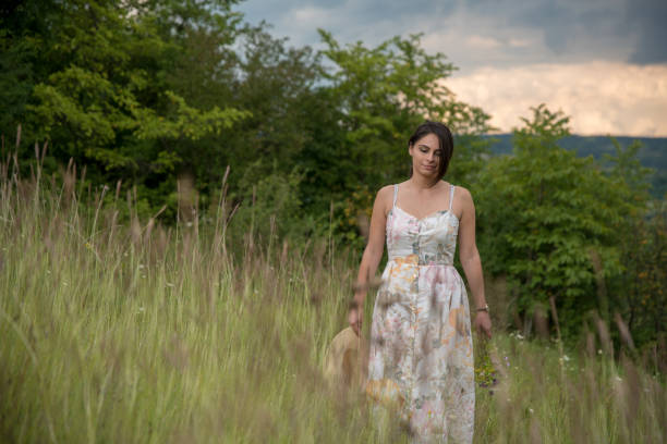 istock Girl at village 1266673119
