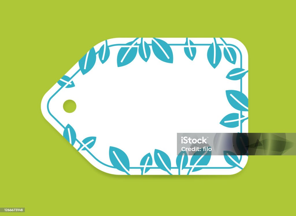 Frame Tag Vector Leaf Frame Tag Stock Illustration - Download Image Now - Picture Frame ...