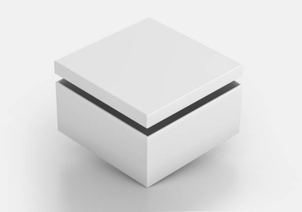istock White Realistic Square Box Mockup, Blank Cardboard Shoe box, 3d Rendering isolated on white background ready for your design 1266678936