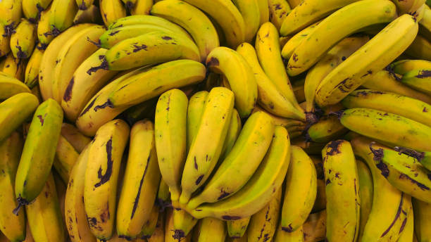 istock Ripe bananas. Portion of bananas seen from above. 1266681817