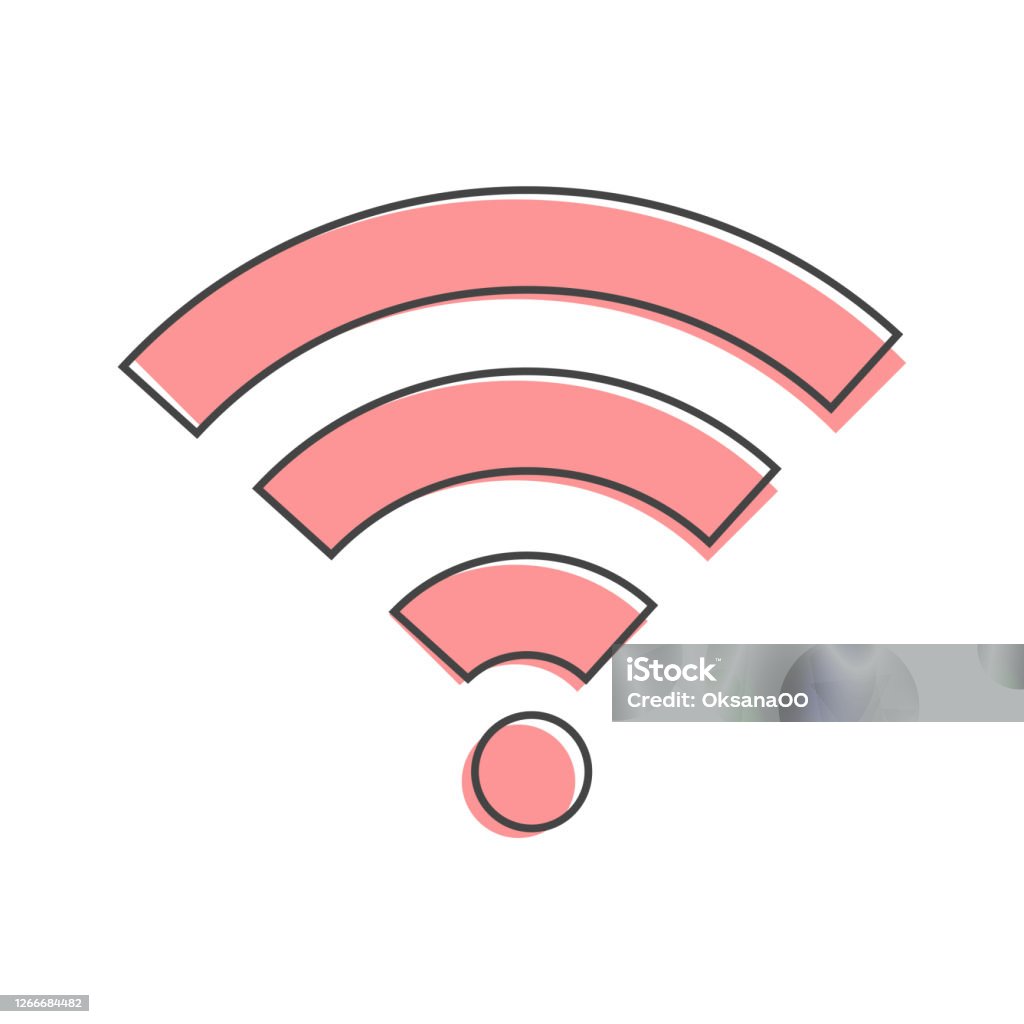 Biểu Tượng Vector Wifi Logo Wifi Minh Họa Phong Cách Hoạt Hình ...