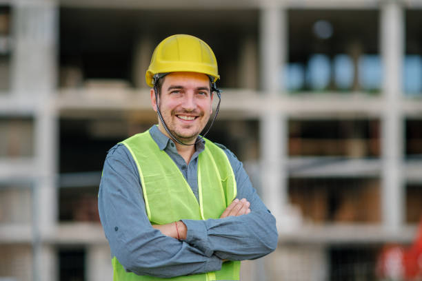 istock Portrait Of Young Architect On Construction Site. 1266685060