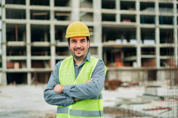 istock Portrait Of Young Architect On Construction Site. 1266685064