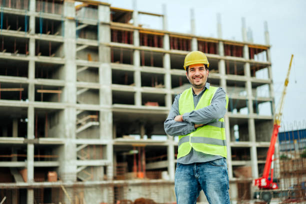 istock Portrait Of Young Architect On Construction Site. 1266685065