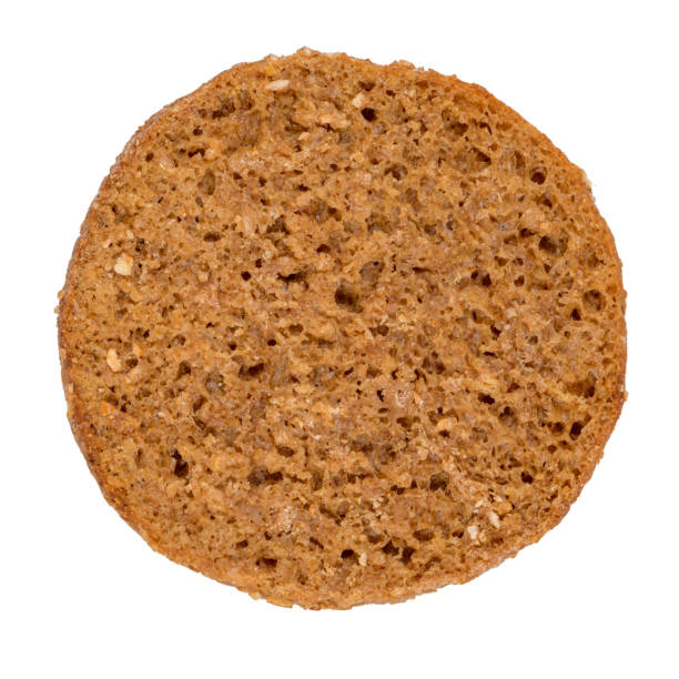 istock Slice of round rye bread 1266690510