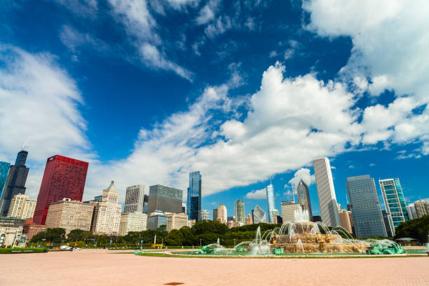 グラント パーク シカゴ - grounds city life park grant park ストックフォトと画像