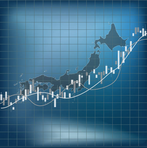 The Japan Finance and market, Data Chart The Japan Finance and market, Data Chart. nikkei index stock illustrations