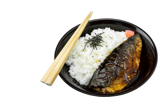Grilled Saba with soy sauce and rice