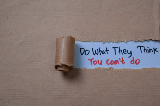 istock Do What They Think You Can't Do Text written in torn paper. 1266708853