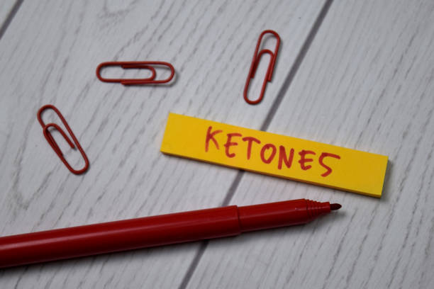 istock Ketones text on sticky notes with office desk concept 1266709054