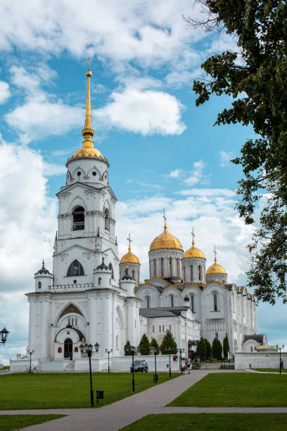 The Dormition Cathedral in Vladimir. Russia. Summer time. The Dormition Cathedral in Vladimir. Russia. Summer time. vladimir russia stock pictures, royalty-free photos & images