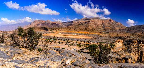 istock Wadi Ghul is a beautiful valley area in Oman 1266728798