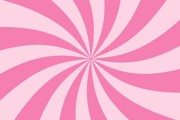 ピンクのスパイラルの形でのベクトルの背景。ピンクの旋風。ピンクのキャンディパターン。サイケデリックな描画。ストック写真。 - 渦巻点のイラスト素材／クリップアート素材／マンガ素材／アイコン素材