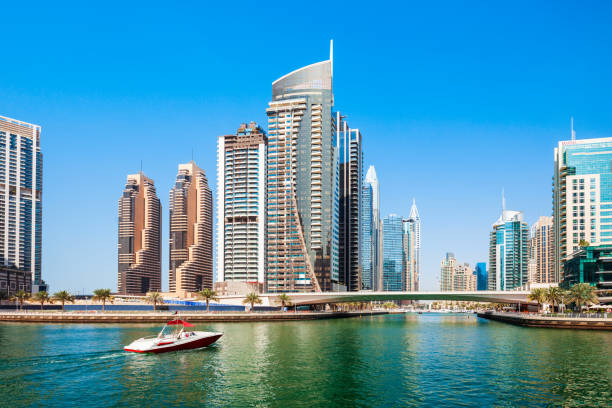 istock Dubai Marina district in Dubai, UAE 1266735739