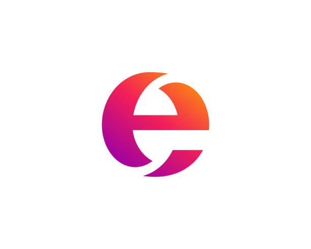Letter E icon Letter E icon letter e stock illustrations