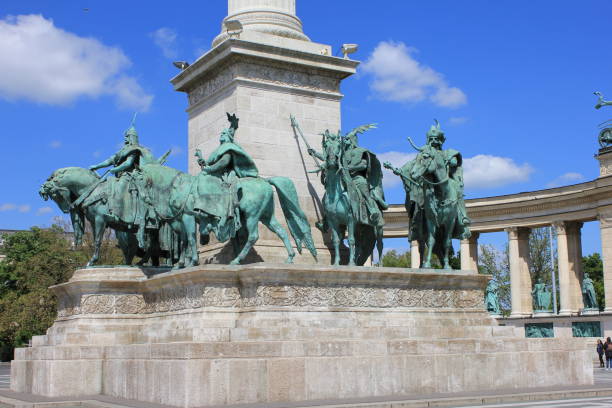 istock Sculpture on heroes ' square in Budapest 1266739884
