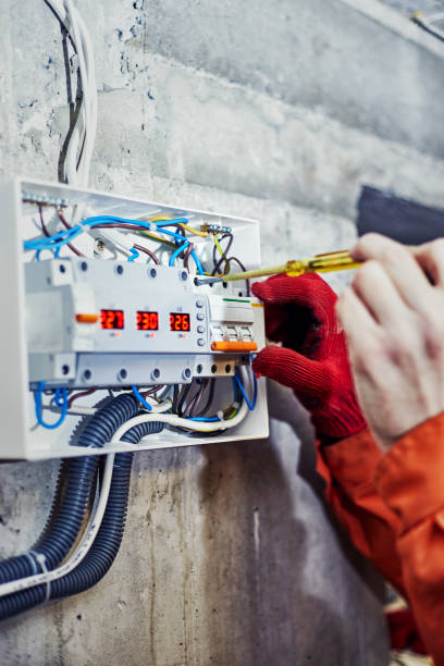 istock Maintenance of the electrical system. Work tests of the electrical circuit. 1266743642