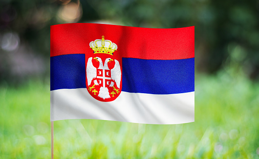 National flag of the Republic of Slovenia.