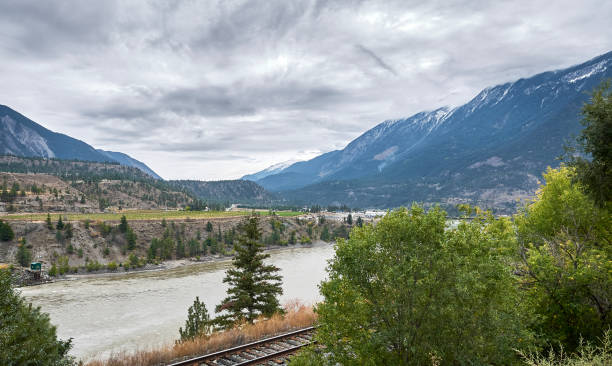 istock Picturesque Fraser River Valley in autumn. 1266745786