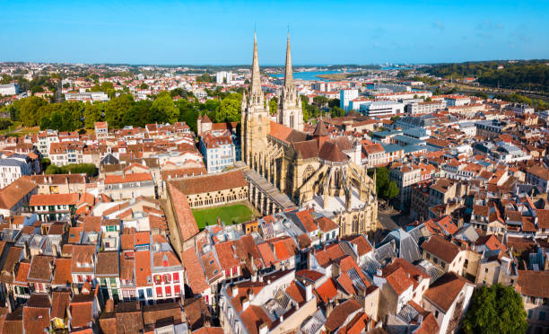 istock Bayonne aerial panoramic view, France 1266746518