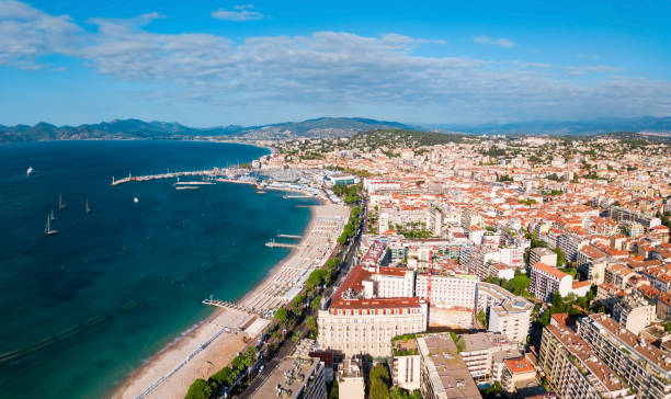 istock Cannes aerial panoramic view, France 1266746564