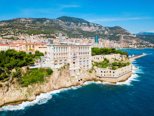 The Oceanographic Museum in Monaco The Oceanographic Museum or Musee Oceanographique is a museum of marine sciences in Monaco Ville in Monaco monaco stock pictures, royalty-free photos & images