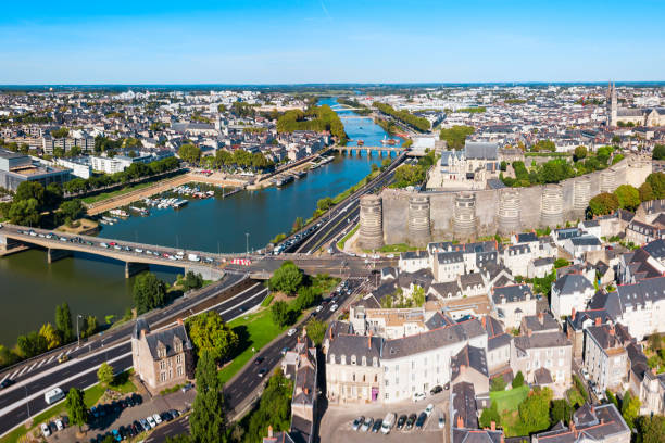 istock Angers aerial panoramic view, France 1266746601
