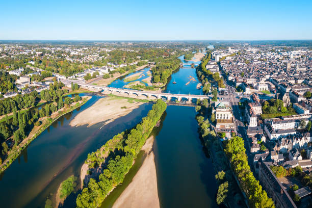 istock Tours aerial panoramic view, France 1266746604