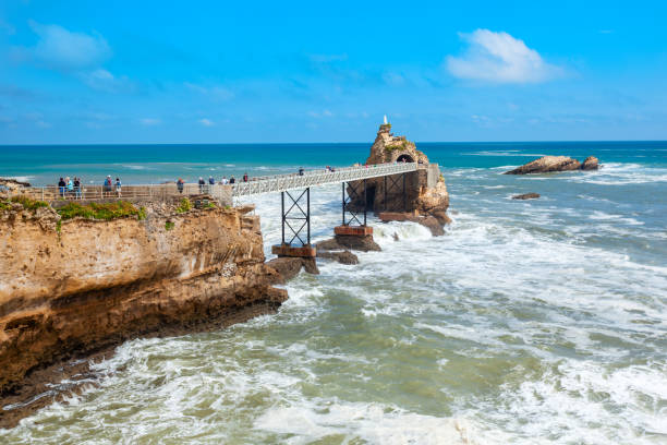 istock Virgin Rock in Biarritz, France 1266746630