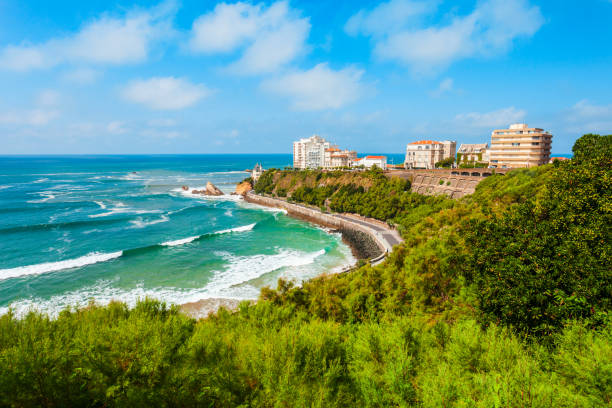 istock Biarritz aerial panoramic view, France 1266746640