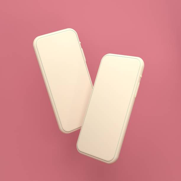 istock 3d render illustration the white smartphone, mock-up phone empty screen on pink background 1266748024