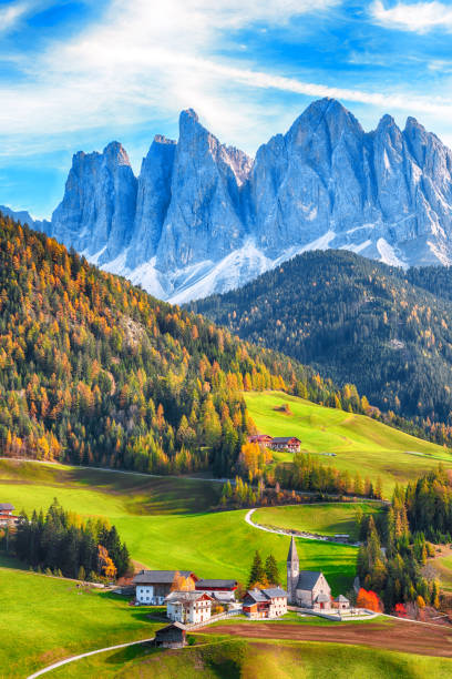 istock Santa Maddalena village in Dolomites 1266749797