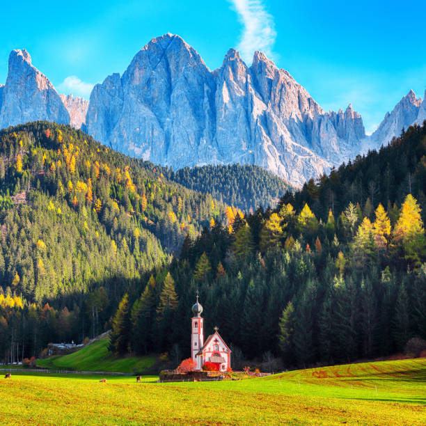 istock Santa Maddalena village in Dolomites 1266751438