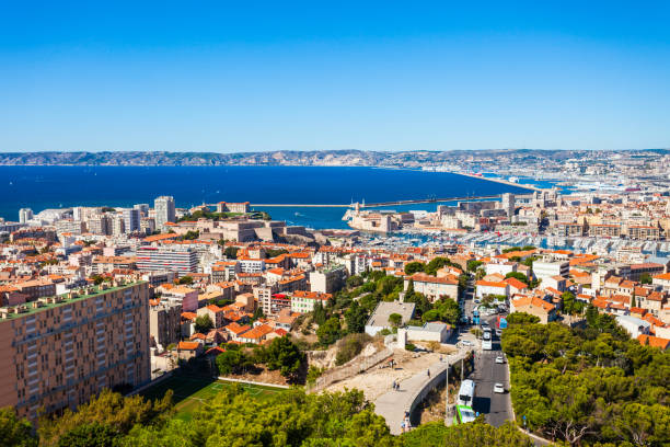 istock Marseille aerial panoramic view, France 1266751544