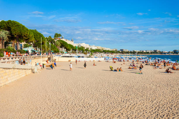 istock Beauty sand beach in Cannes 1266751551