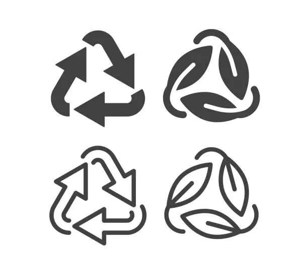 Vector illustration of Recycling - Illustration Icons