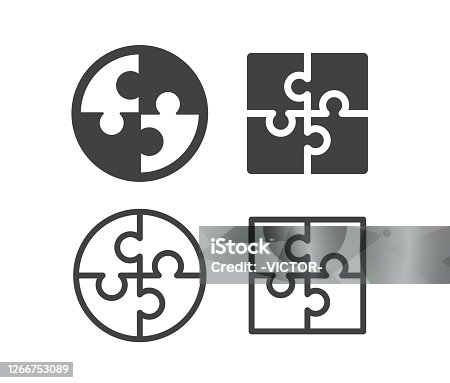 istock Puzzle - Illustration Icons 1266753089