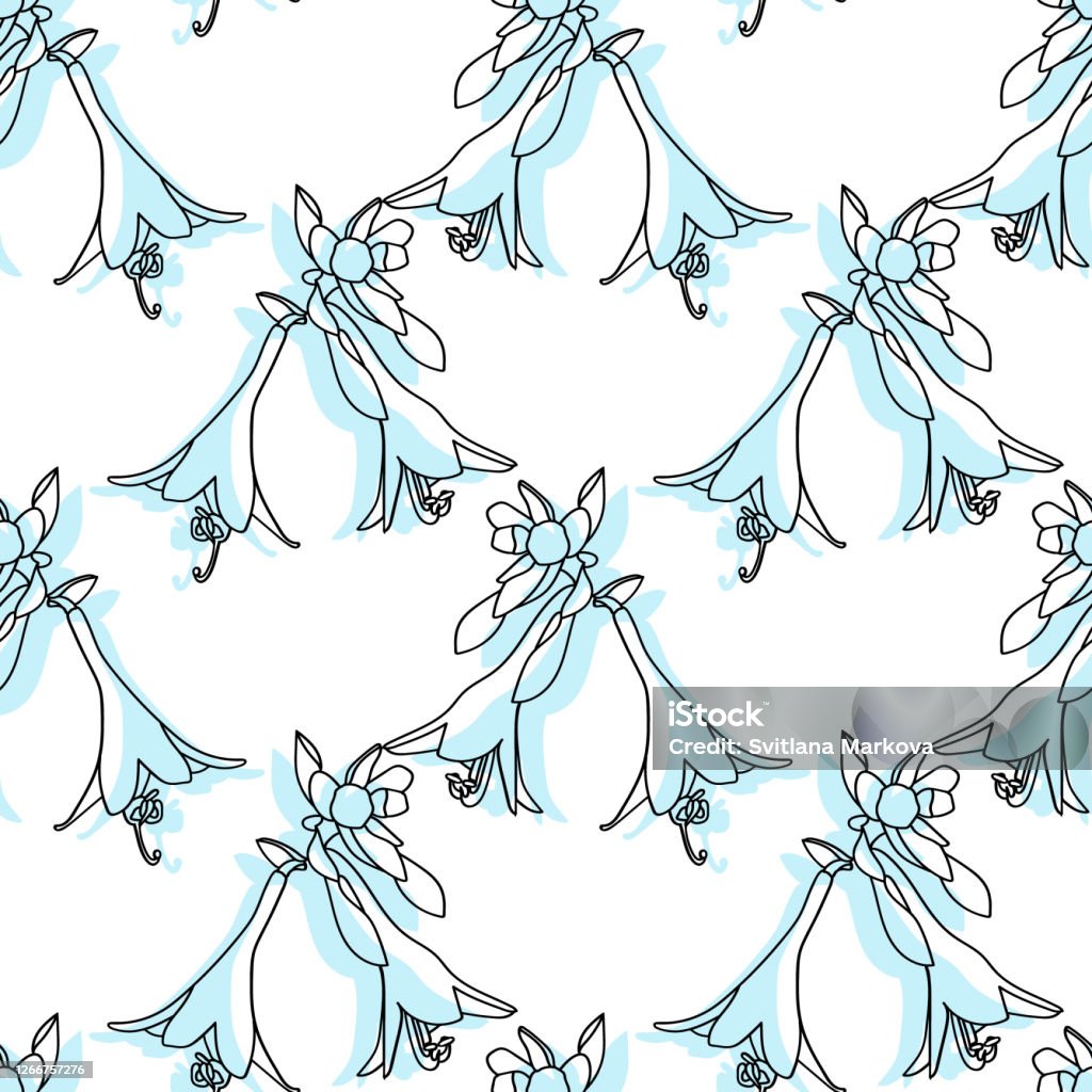 Tuber Pattern Tuber Flowers Seamless Pattern Stock Illustration - Download Image Now ...