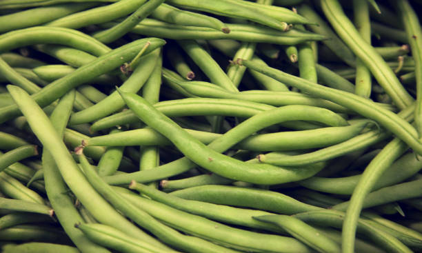 istock Close-up of string green beans 1266760544