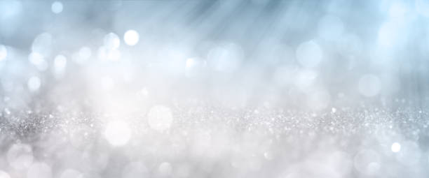 bokeh effects on silver glittering background - white wedding imagens e fotografias de stock